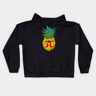 funny pineapple pi day Kids Hoodie